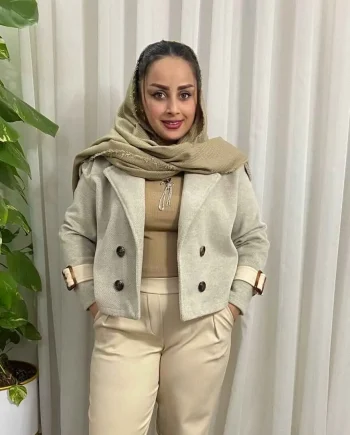 creame bone coat